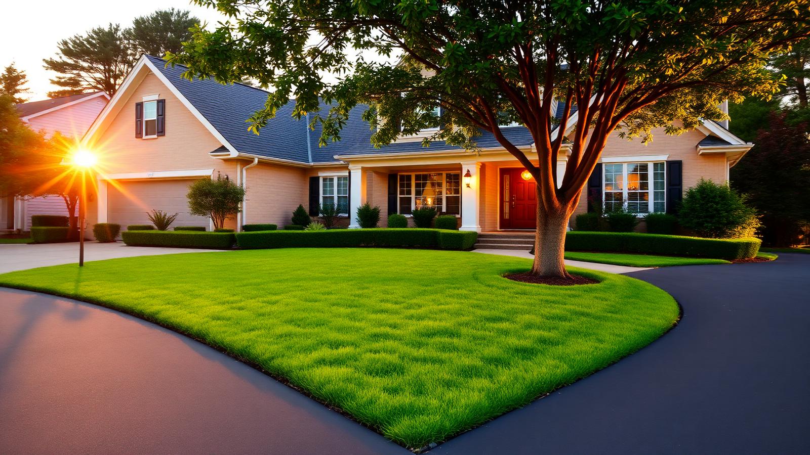 Beautifully maintained home exterior